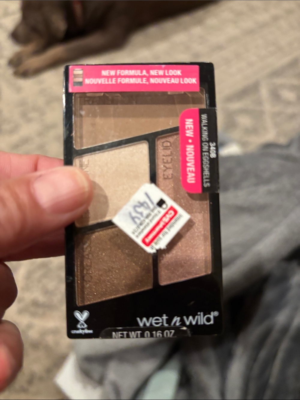wet n wild #34Brown Neutral Eyeshadow Quad — Cream, Tan, Light Brown, Deep Brown